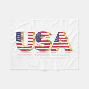 Cobertor De Velo EUA - Estados Unidos da América - Bandeira - Patr