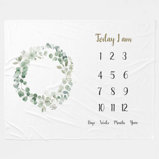 Cobertor De Velo Eucalyptus foi o rua do bebê Marco    (Frente (Horizontal))