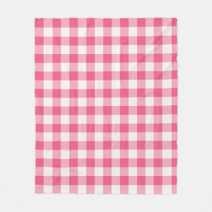 Cobertor De Velo Eucalyptus Pink & White Gingham Check