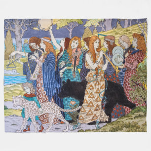 Cobertor De Velo Eugene Grasset - Painel Decorativo Harmonia