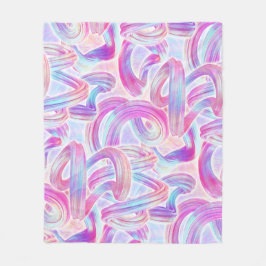 Cobertor De Velo eurobeat holorave - rosa e azul: