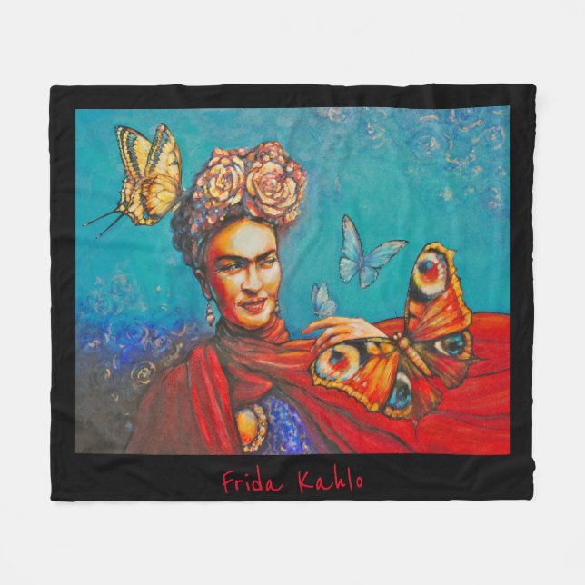 Cobertor De Velo Eve Painted Frida (Frente (Horizontal))