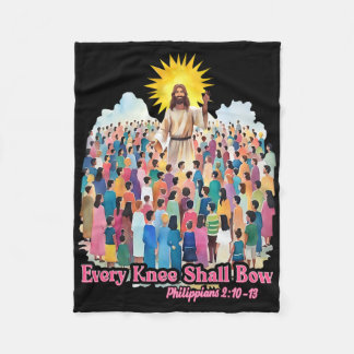Cobertor De Velo Every Knee Shall Bow Christian Easter Day 