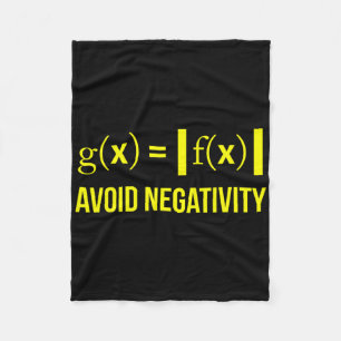 Cobertor De Velo Evite a Negatividade Matemático Nerd Geek Estudant
