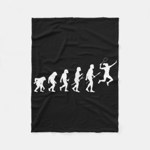 Cobertor De Velo Evolução Engraçada de uma Jogadora de Badminton Mu