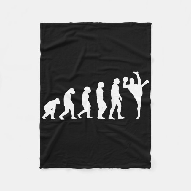 Cobertor De Velo Evolução Kickboxing Kickboxer  (Frente)
