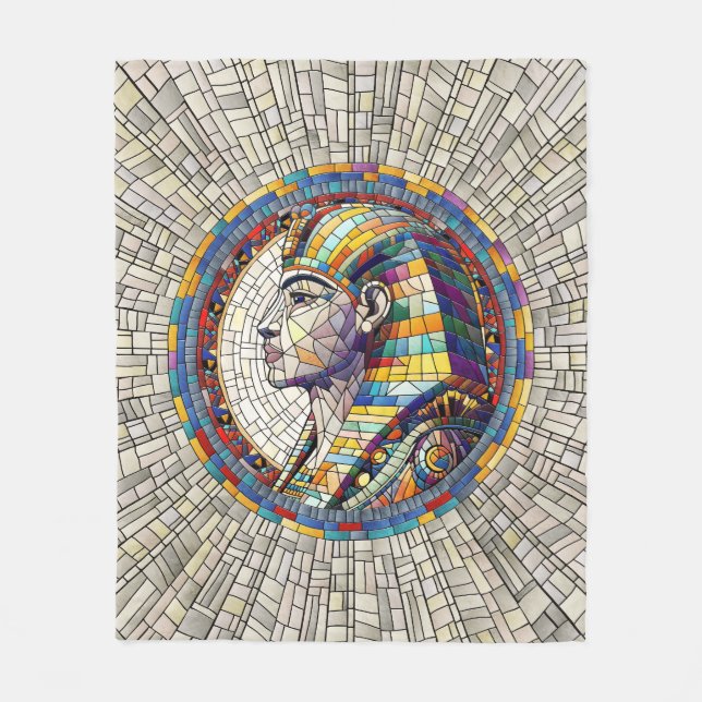 Cobertor De Velo Excelente Egípcio Esfinge - Arte Mosaica (Frente)