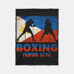 Cobertor De Velo Excelente Filipino Estilo de Vintage Boxing