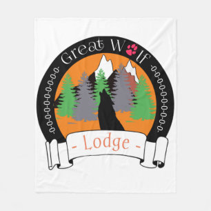 COBERTOR DE VELO EXCELENTE WOLF LODGE FLEECE BLANKET