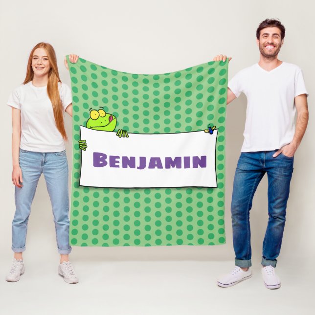 Cobertor De Velo Exemplo de desenho animado de sinal verde de sapo (In Situ)