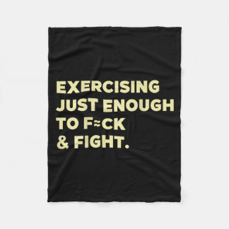Cobertor De Velo Exercising Just-enough To Fck &amp; Fight Funny (o