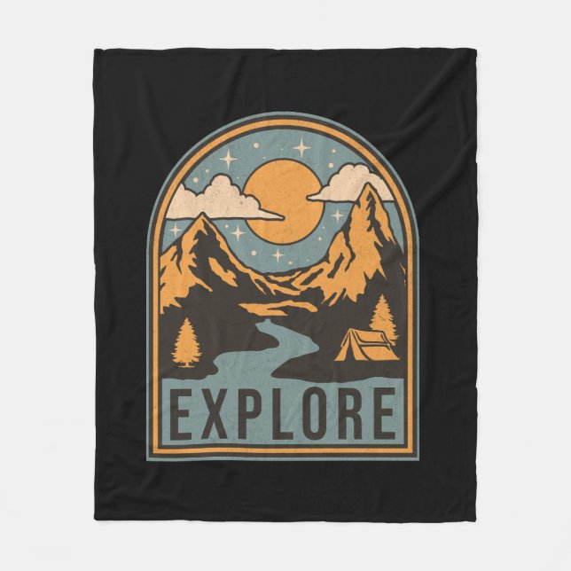 Cobertor De Velo Explorar o design de texto (Frente)