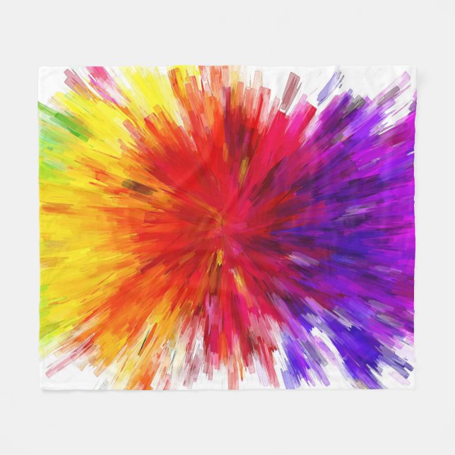 Cobertor De Velo Explosão de cor (Frente (Horizontal))