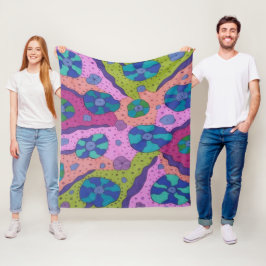 Cobertor De Velo Explosão do desenho de Abstrato de cor