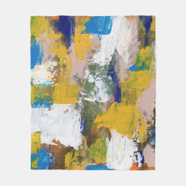 Cobertor De Velo Expressão abstrata #11 por Michael Moffa (Frente)