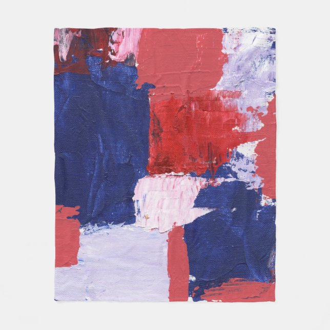 Cobertor De Velo Expressão abstrata #1 por Michael Moffa (Frente)