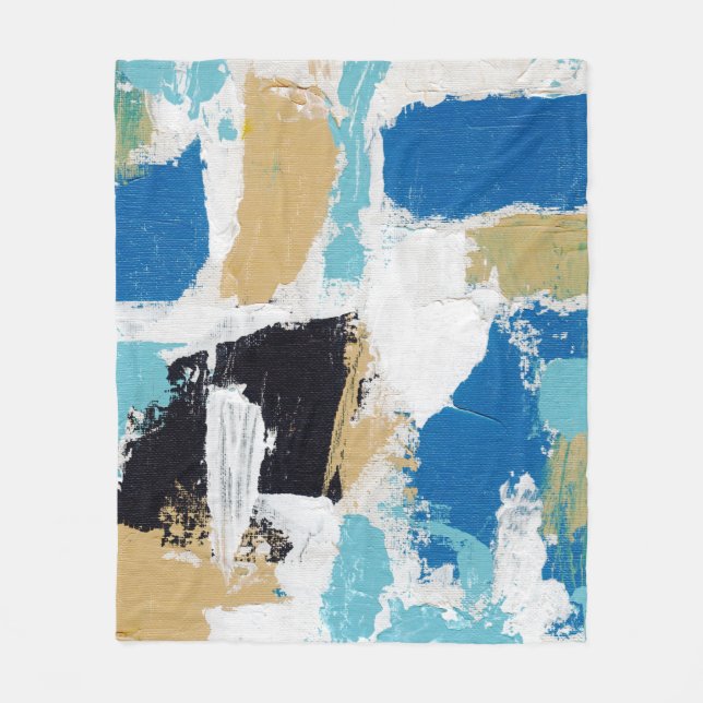 Cobertor De Velo Expressão abstrata #6 por Michael Moffa (Frente)