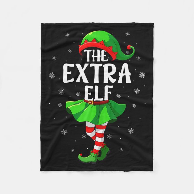Cobertor De Velo Extra Elf Christmas Girls Women Elf Squad Xmas Fam (Frente)