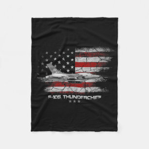 Cobertor De Velo F-105 Thunderhead Fighter Jet Pilot Veteran Vietn