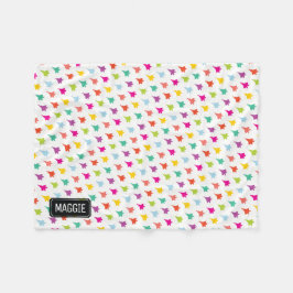 Cobertor De Velo F-22 Fighter Jet Custom Name Baby Blanket