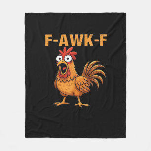Cobertor De Velo F-Awk-F Galinha F-Caw-F Galo Engraçado Humor Meme
