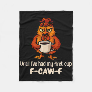 Cobertor De Velo F-caw-f Até Eu Ter Meu Primeiro Galo Frango Galinh