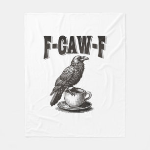 Cobertor De Velo F Caw F Café F-Caw-F Corvo Humor Adulto Gráfico Vi