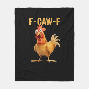 Cobertor De Velo F-Caw-F-Chicken Essencial Criativo Casual