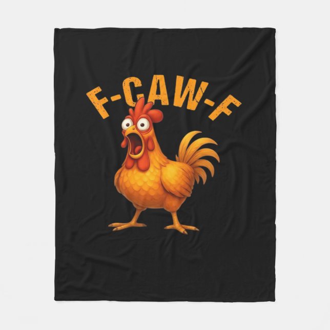Cobertor De Velo F-Caw-F Chicken Funny Trendy (Frente)
