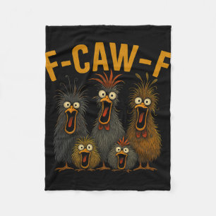 Cobertor De Velo F-caw-f Citação engraçada de humor de galinha Galo