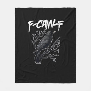 Cobertor De Velo F-Caw-F Corvo Engraçado Minimal Limpo