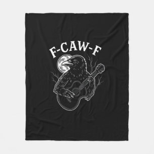 Cobertor De Velo F Caw F Corvo Fofura Guitarra Estilo Vintage Hallo