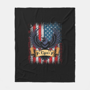 Cobertor De Velo F-Caw-F Corvo Pássaro Retro Bandeira EUA Vintage F