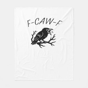 Cobertor De Velo F-Caw-F Corvo Raivoso Coruja Engraçado Humor Gótic