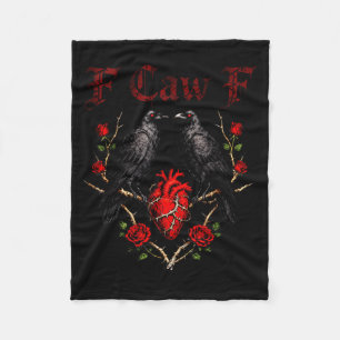 Cobertor De Velo F Caw F Crow Coração Engraçado Anti Dia dos Namora