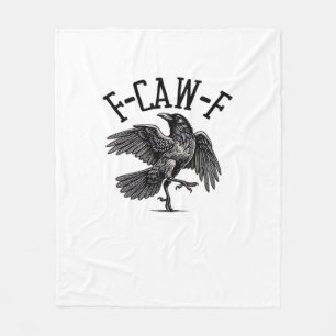Cobertor De Velo F Caw F Crow Criativo Casual