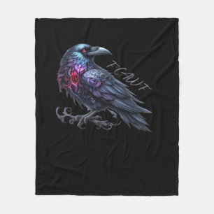 Cobertor De Velo F-Caw-F Crow Estilo Clássico Retro