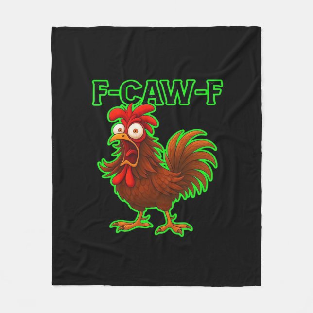 Cobertor De Velo F-Caw-F Frango Clássico Gráfico Retro (Frente)