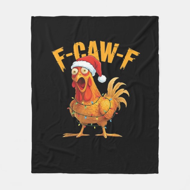 Cobertor De Velo F-Caw-F Frango Natal Essencial (Frente)