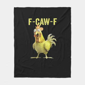 Cobertor De Velo F Caw F Funny Chicken Humor Quote Vintage Style