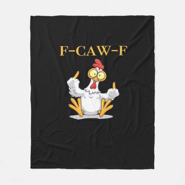 Cobertor De Velo F-Caw-F Funny Chicken Retro Classic (Frente)