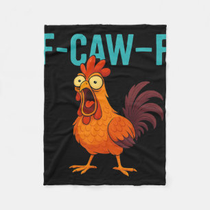 Cobertor De Velo F-caw-f Galo Engraçado Frango Fazenda Animal Humor