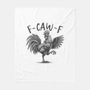 Cobertor De Velo F Caw F Galo, F-Caw-F Humor de Galinha Engraçado L