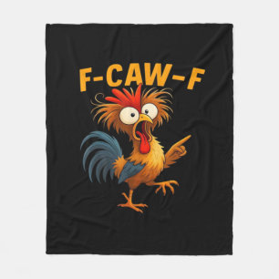 Cobertor De Velo F-Caw-F Galo Pássaro Engraçado F-Caw-F Galinha Sus