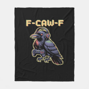 Cobertor De Velo F-Caw-F Gaming Raven com fones de ouvido - Edgy St