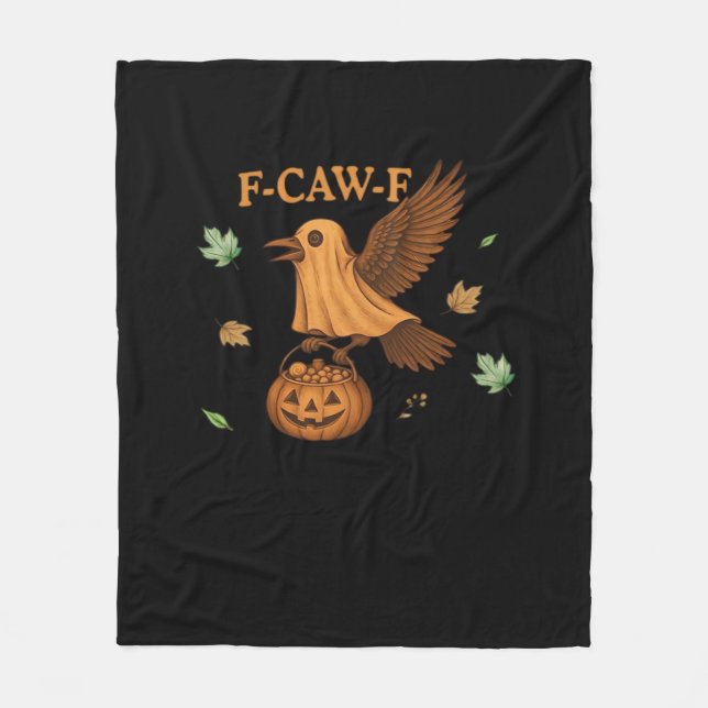 Cobertor De Velo F-Caw-F Halloween Clássico Retrô (Frente)