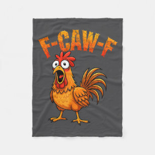 Cobertor De Velo F-caw-f Humor de Frango Engraçado F-caw-f Citação