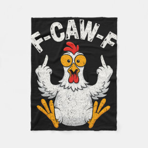 Cobertor De Velo F-caw-f Humor de Frango Engraçado F-caw-f Citação