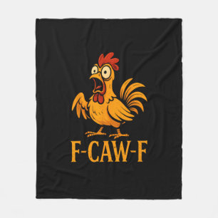 Cobertor De Velo F-Caw-F Humor de Frango Engraçado Meme de Frango A