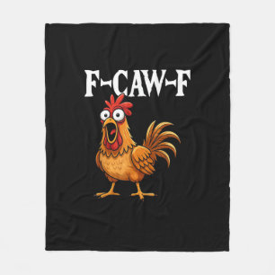 Cobertor De Velo F-Caw-F Humor Engraçado de Frango Citação F-Caw-F 